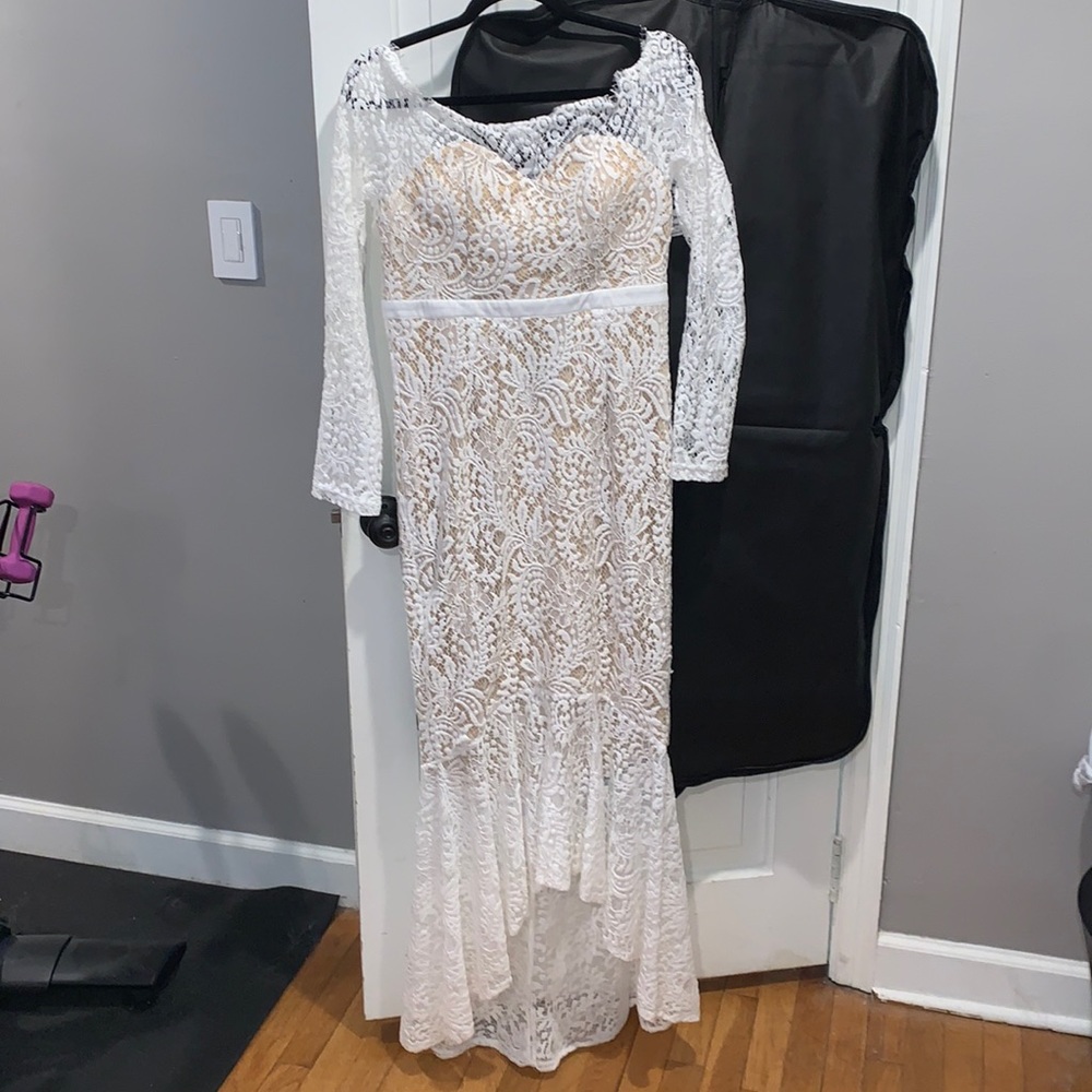 Long sleeve lace dress